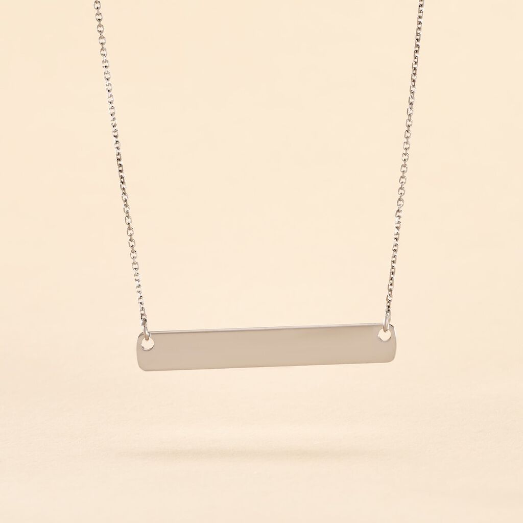 Collier Beavis Or Blanc - Cadeaux de naissance Femme | Histoire d’Or