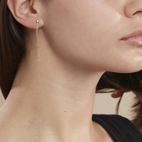 Boucles D'oreilles Pendantes Assiba Or Jaune - Boucles d'oreilles pendantes Femme | Histoire d’Or