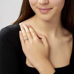 Bague Solitaire Tatjana Or Blanc Oxyde De Zirconium - Bagues solitaires Femme | Histoire d&rsquo;Or