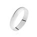 Alliance Aphroditia Demi Jonc Bombe Platine Blanc - Alliances Unisex | Histoire d’Or