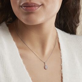 Collier Lysa Argent Blanc Oxyde De Zirconium - Colliers fantaisie Femme | Histoire d’Or
