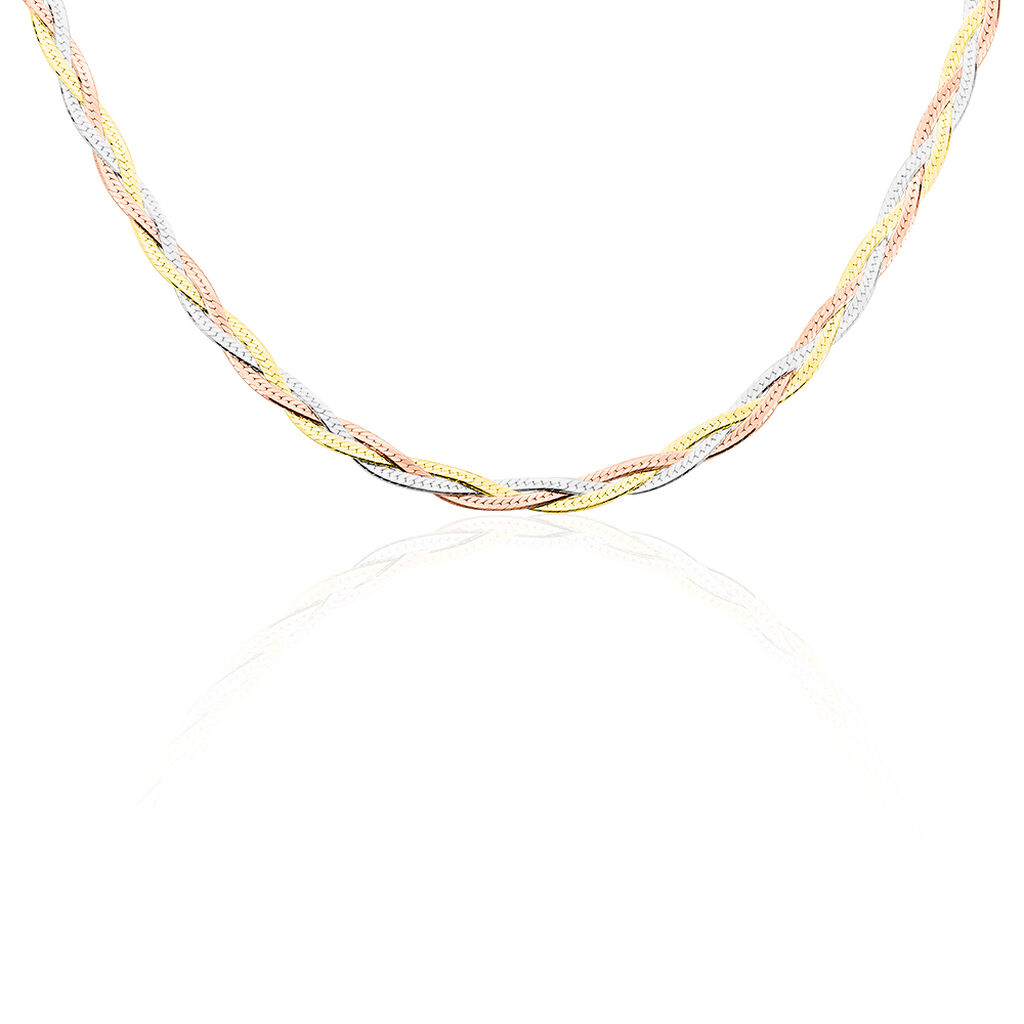 Collier Elae Argent Tricolore - Chaines Femme | Histoire d’Or