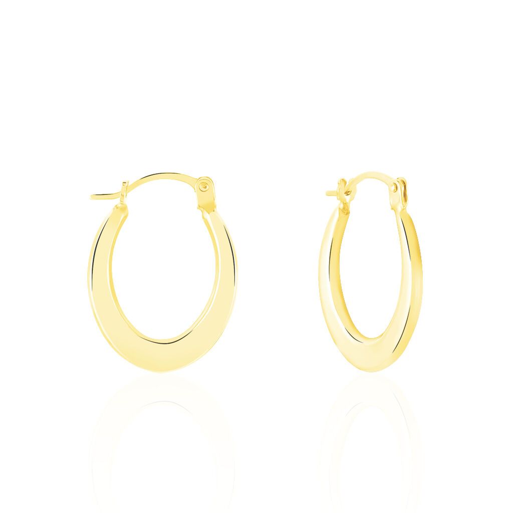 Cr&eacute;oles Telya Or Jaune - Boucles d'oreilles cr&eacute;oles Femme | Histoire d&rsquo;Or