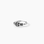 Cr&eacute;ole Unitaire Ian Argent Blanc - Piercings d'oreilles Homme | Histoire d&rsquo;Or