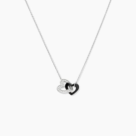 Collier Lineth Argent Blanc Céramique Oxyde De Zirconium - Colliers fantaisie Femme | Histoire d’Or