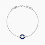 Bracelet Serafine Argent Blanc Lapis Lazuli Oxyde - Bracelets Femme | Histoire d&rsquo;Or