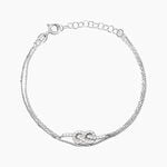 Bracelet Hadya Argent Blanc Oxyde De Zirconium - Bracelets Femme | Histoire d&rsquo;Or