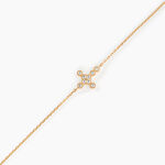 Bracelet Dainty Plaqu&eacute; Or Jaune Oxyde De Zirconium - Bracelets Femme | Histoire d&rsquo;Or