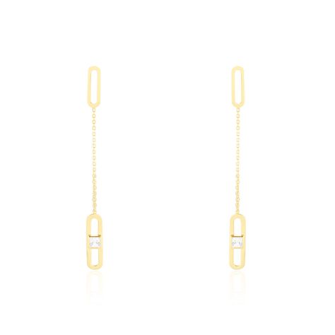 Boucles D'oreilles Pendantes Minimalist Chic Or Jaune Oxyde - Boucles d'oreilles pendantes Femme | Histoire d’Or