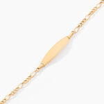 Bracelet Identit&eacute; Bartolomee Or Jaune - Bracelets Communion Enfant | Histoire d&rsquo;Or