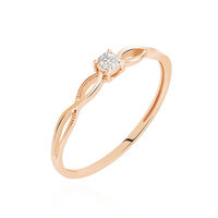 Bague Farila Or Rose Diamant