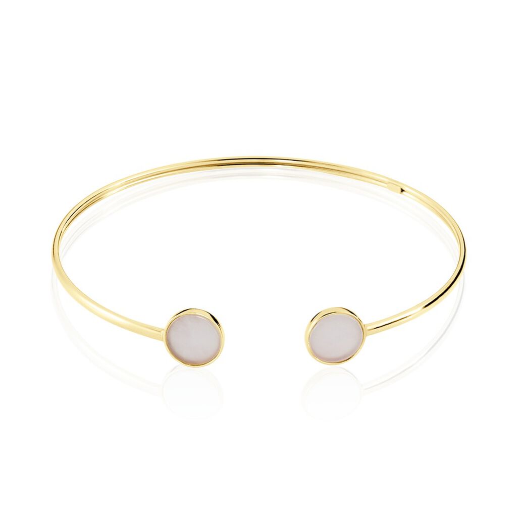 Bracelet Jonc Heida Or Jaune CalcÃ©doine