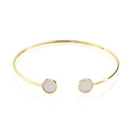 Bracelet Jonc Heida Or Jaune Calcédoine - Bracelets joncs Femme | Histoire d’Or
