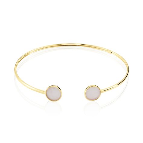 Bracelet Jonc Heida Or Jaune Calcédoine - Bracelets joncs Femme | Histoire d’Or