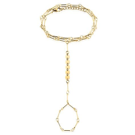 Bijou De Main Lodi Acier Jaune - Bracelets Femme | Histoire d’Or
