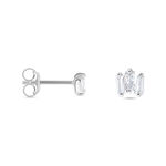 Boucles D'oreilles Puces Adria Argent Blanc Oxyde De Zirconium - Boucles d'oreilles fantaisie Femme | Histoire d&rsquo;Or