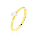 Bague Solitaire Victoria Or Jaune Diamant - Bagues solitaires Femme | Histoire d&rsquo;Or