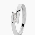 Bague Galya Or Blanc Diamant - Bagues avec pierre Femme | Histoire d&rsquo;Or