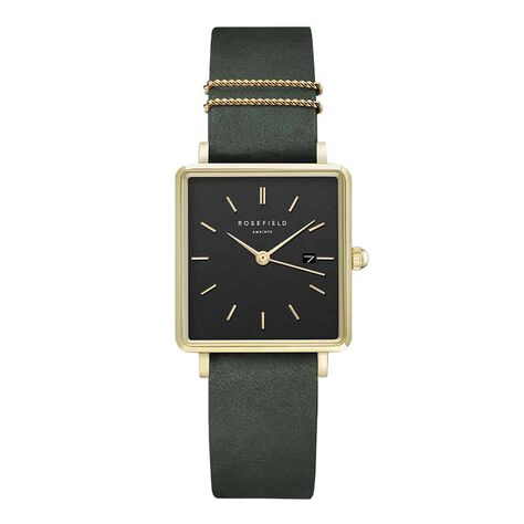 Montre Rosefield The Boxy Noir - Montres Femme | Histoire d’Or