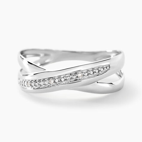 Bague Or Blanc Diamants - Bagues avec pierre Femme | Histoire d’Or