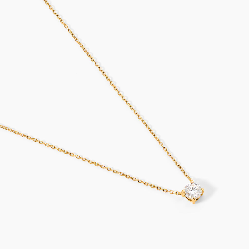 Collier Collection Aphrodite Or Jaune Diamant Synthetique - Colliers Femme | Histoire d’Or