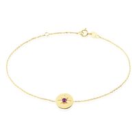 Bracelet Melchior Or Jaune Rubis