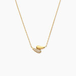 Collier Sunset Riviera Argent Dor&eacute; A L'Or 750/1000 Oxyde De Zirconium - Colliers Femme | Histoire d&rsquo;Or