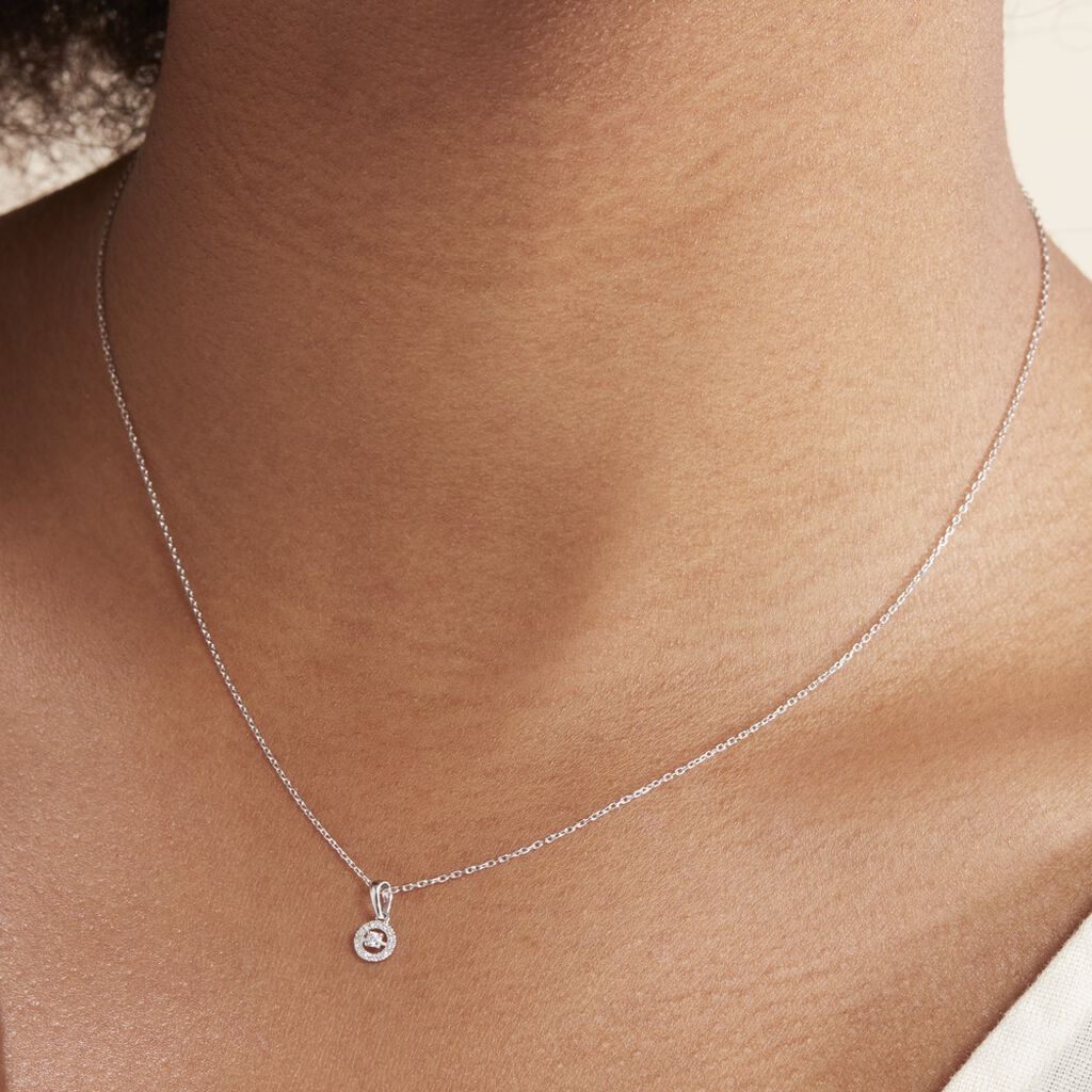 Collier Domitia Or Blanc Diamant - Colliers Femme | Histoire d’Or