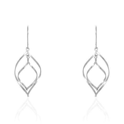 Boucles D'oreilles Pendantes Charlyn Argent Blanc - Boucles d'oreilles fantaisie Femme | Histoire d’Or
