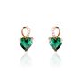 Boucles D'oreilles Puces Argent Rose Atieno Oxyde De Zirconium