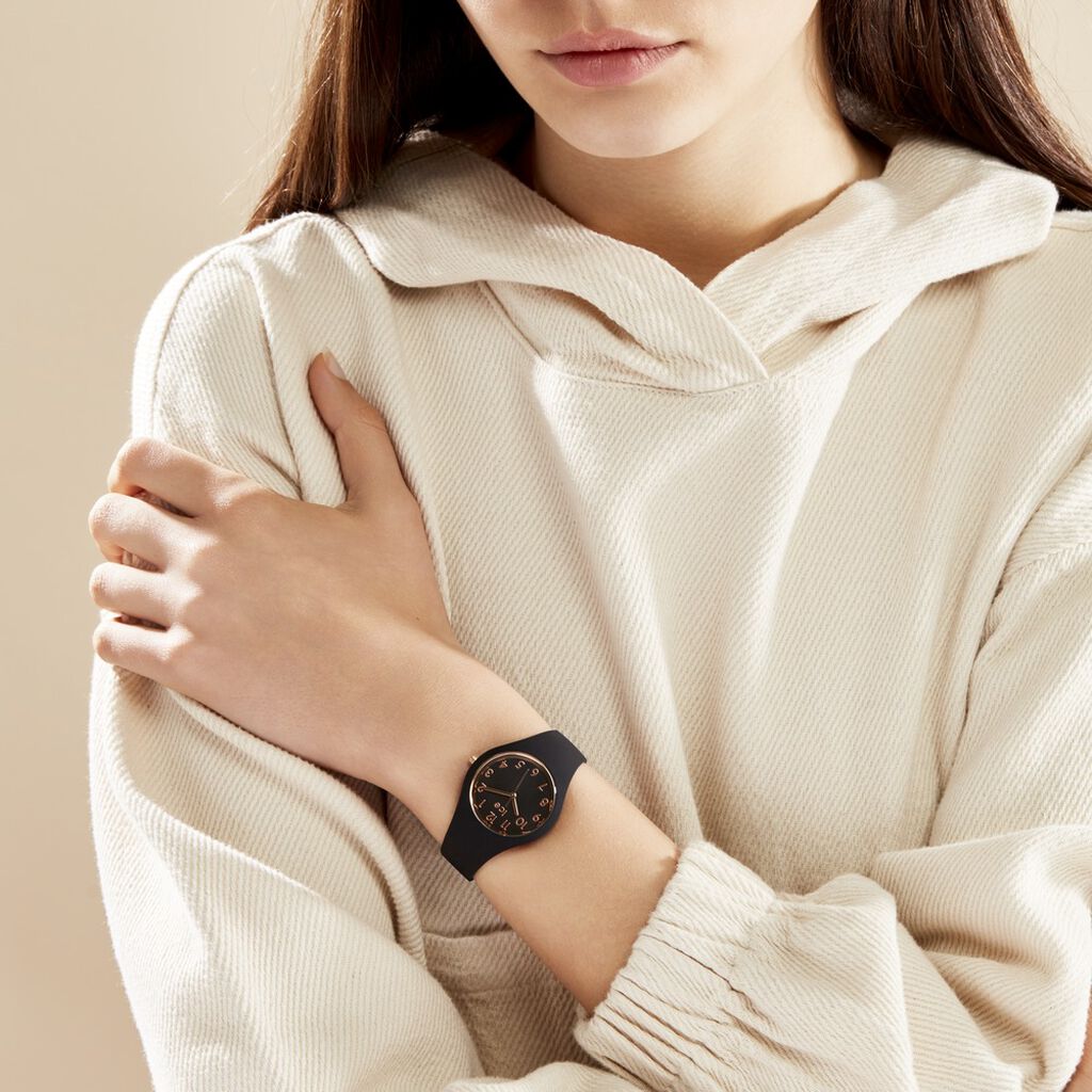 Montre Ice Watch Glam Noir - Montres Femme | Histoire d’Or