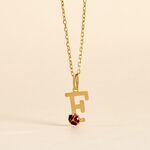Pendentif Helidie Coccinelle Lettre Or Jaune - Pendentifs Enfant | Histoire d&rsquo;Or