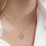 Collier Krysia Argent Blanc Email Turquoise - Colliers fantaisie Femme | Histoire d&rsquo;Or