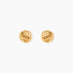 Boucles D'oreilles Puces Ilhame Nid Or Jaune - Clous d'oreilles Femme | Histoire d&rsquo;Or