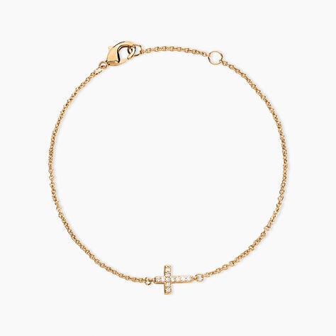 Bracelet Fatos Plaqué Or Jaune Oxyde De Zirconium - Bracelets Femme | Histoire d’Or