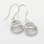 Boucles D'oreilles Pendantes Isabel Argent Blanc Oxyde De Zirconium - Boucles d'oreilles fantaisie Femme | Histoire d&rsquo;Or