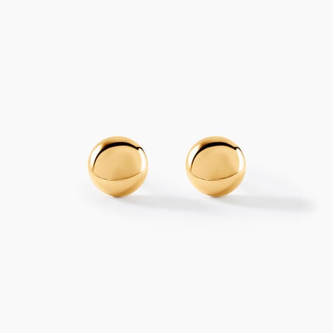 Boucles D'oreilles Puces Bernia Or Jaune - Clous d'oreilles Femme | Histoire d’Or