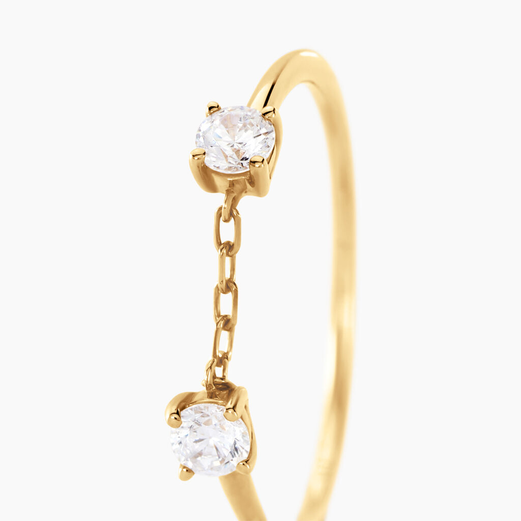 Bague Orion Or Jaune Oxyde De Zirconium - Bagues avec pierre Femme | Histoire d’Or