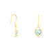 Boucles D'oreilles Pendantes Rosaline Or Jaune Topaze Et Oxyde - Boucles d'oreilles pendantes Femme | Histoire d’Or