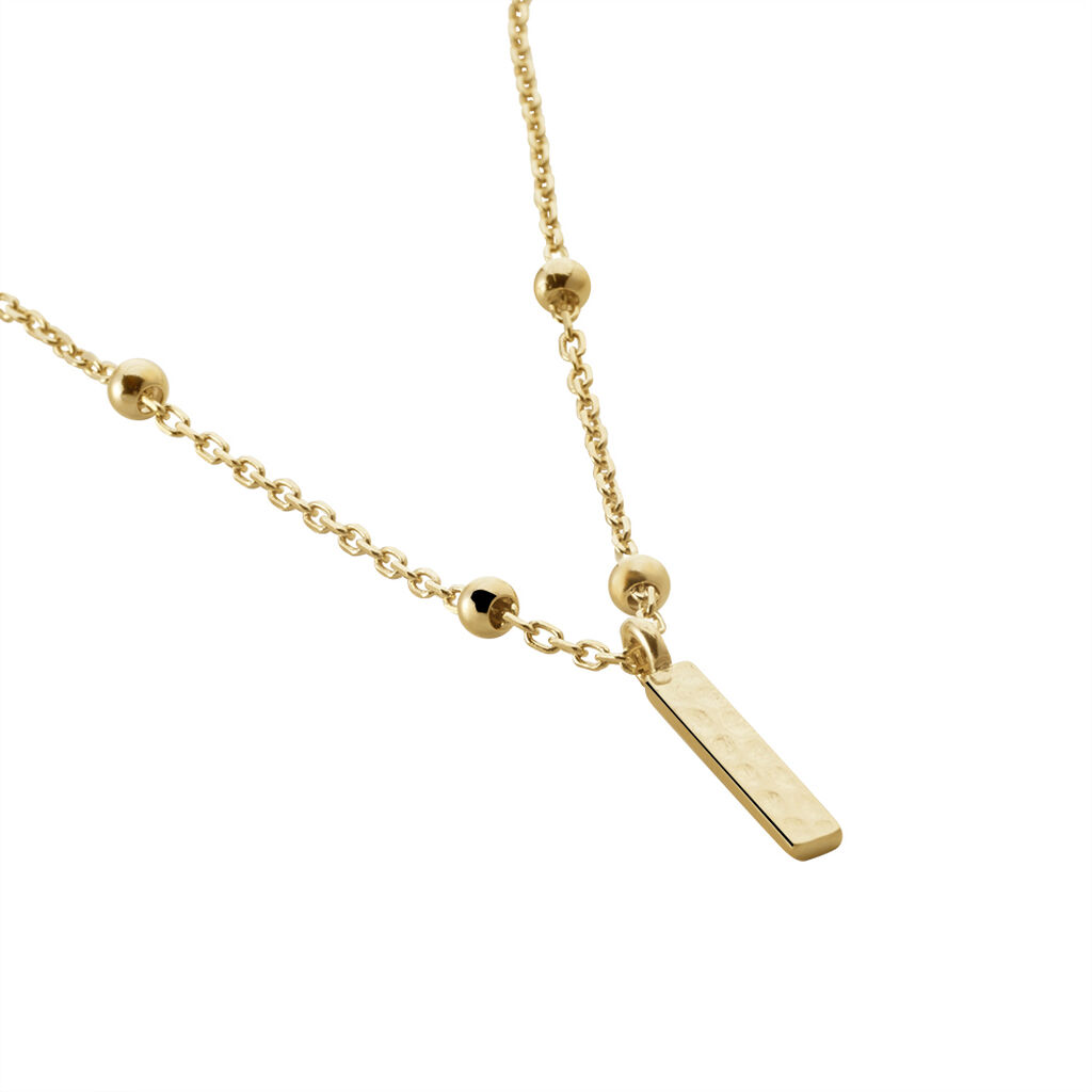 Collier Plaqué Or Jaune Lettra - Colliers fantaisie Femme | Histoire d’Or