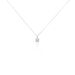 Collier Charlene Or Blanc Diamant Synthetique - Colliers Femme | Histoire d’Or