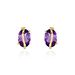 Boucles D'oreilles Puces Or Jaune Prudencia Améthystes - Clous d'oreilles Femme | Histoire d’Or