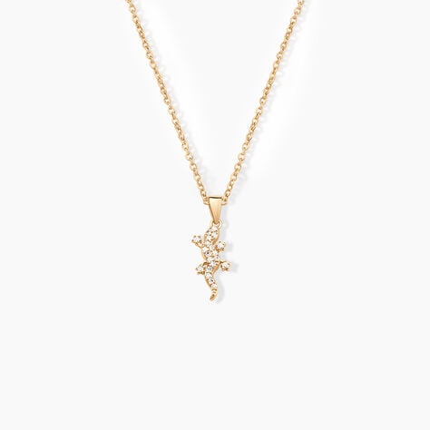 Collier Lehar Plaqu&eacute; Or Oxyde - Colliers fantaisie Femme | Histoire d&rsquo;Or