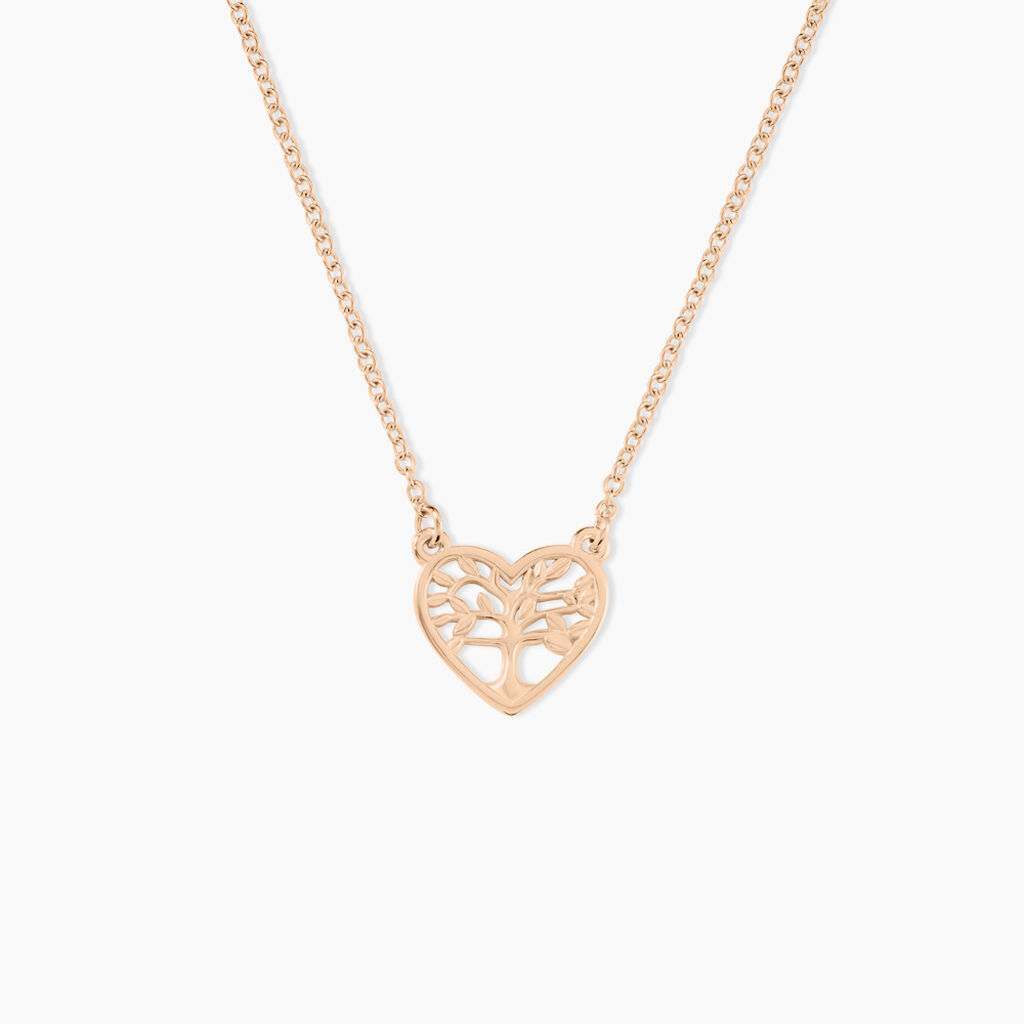 Collier Elwenn Argent Rose - Colliers Coeur Femme | Histoire d’Or