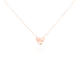 Collier Elwenn Argent Rose - Colliers Coeur Femme | Histoire d’Or
