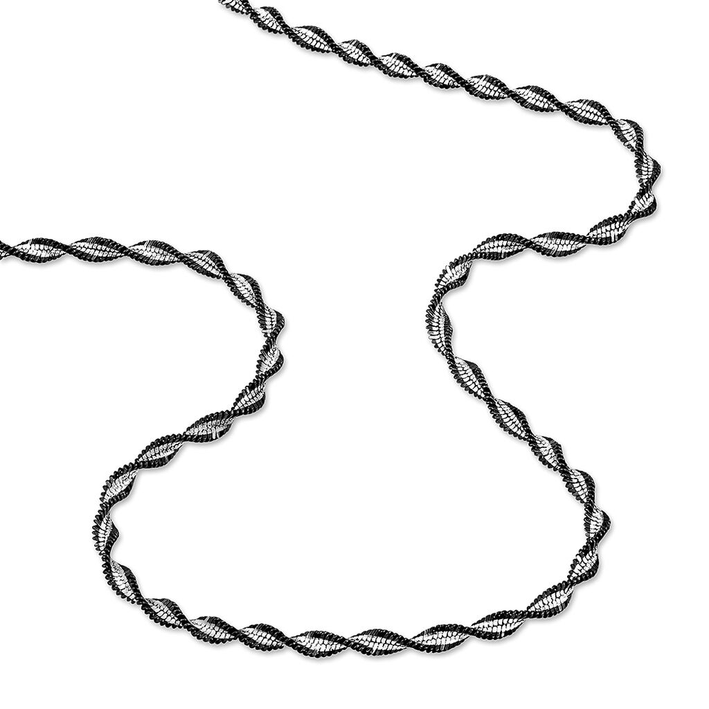 Collier Abie Torsade Argent Bicolore - Chaines Femme | Histoire d’Or
