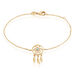 Bracelet Attrape Reves Plaque Or Jaune Pierre De Synthese - Bracelets fantaisie Femme | Histoire d’Or