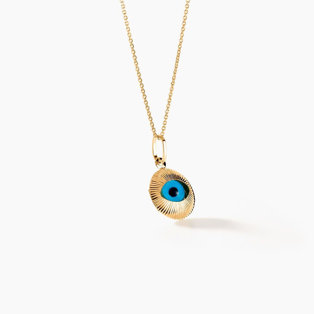 Pendentif Ivannie Oeil Or Jaune - Pendentifs Famille | Histoire d’Or