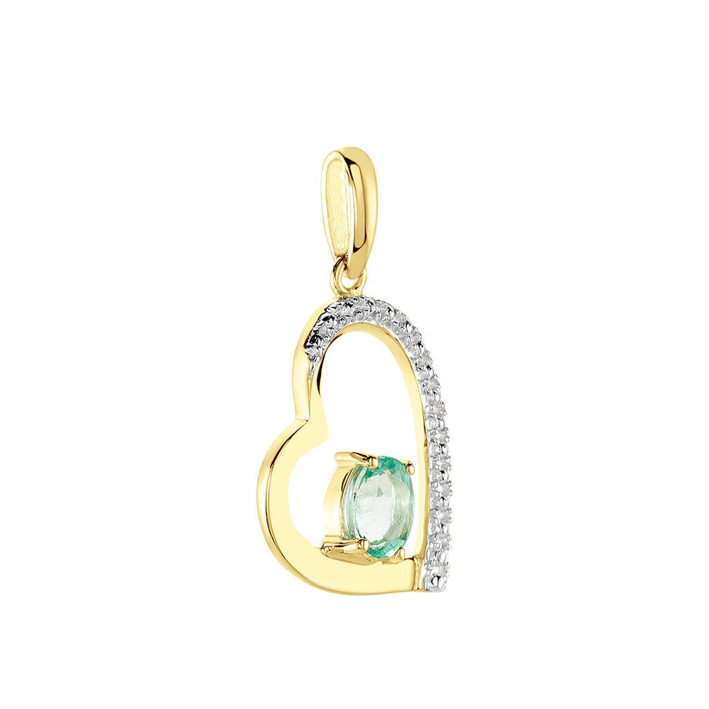 Pendentif Arduinna Or Jaune Emeraude - Pendentifs Femme | Histoire d’Or