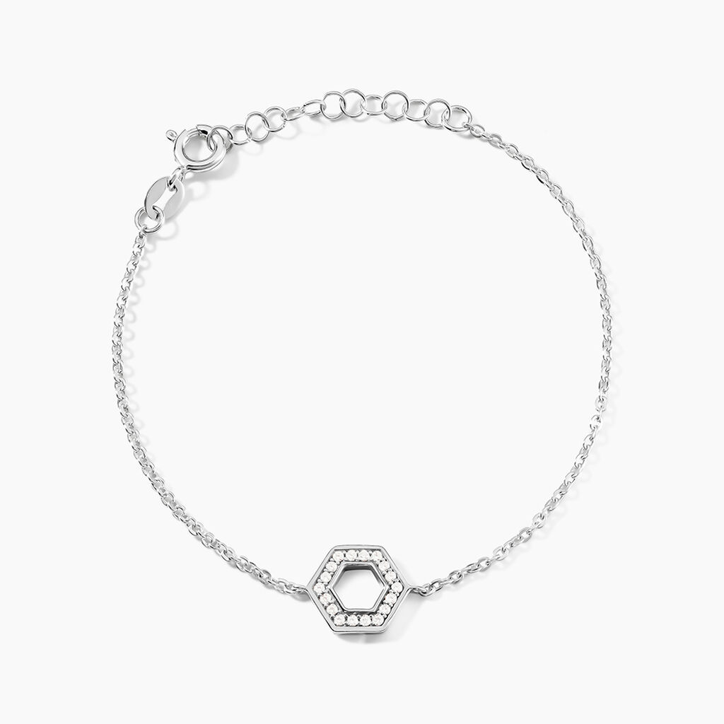 Bracelet Noely Argent Blanc Oxyde De Zirconium - Bracelets Femme | Histoire d&rsquo;Or